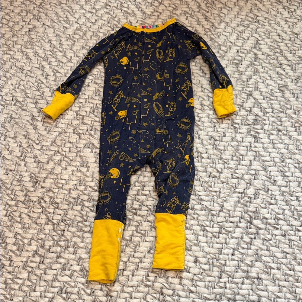 Magnetic Me Navy and Yellow Kids Footie